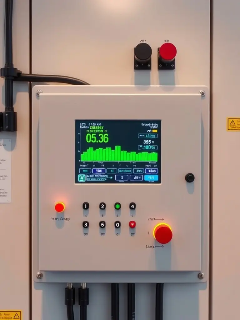 A visual representation of a load management system, possibly a graphical interface showing prioritized loads and shedding capabilities, illustrating how Electrogen Power Solutions optimizes power distribution during limited supply.