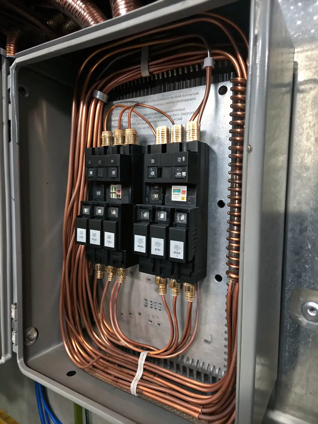 A high-resolution photograph depicting a modular LV panel system being expanded with additional modules, showcasing its scalability.